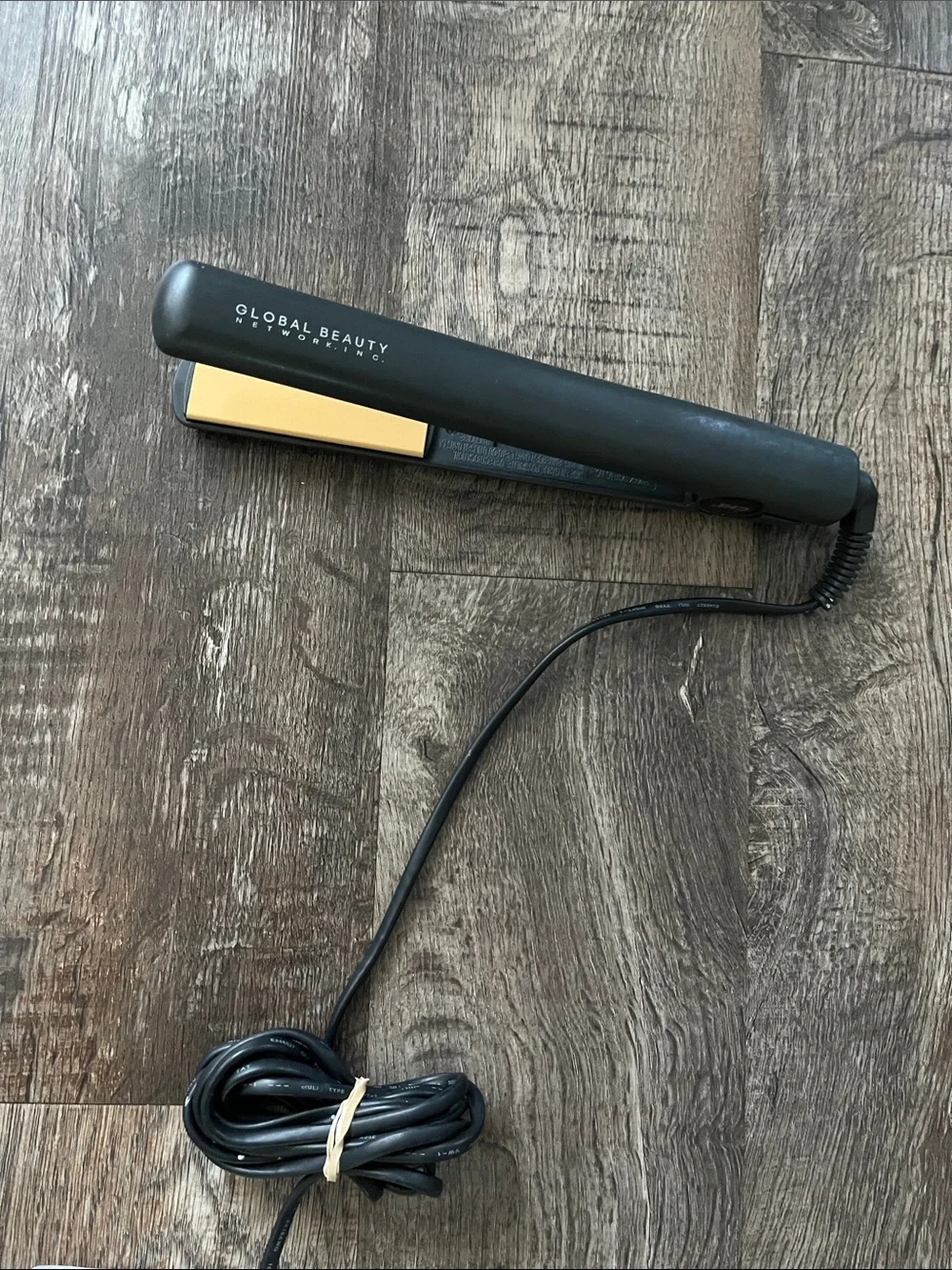 Global Beauty Black & Gold Ceramic Hair Straightener